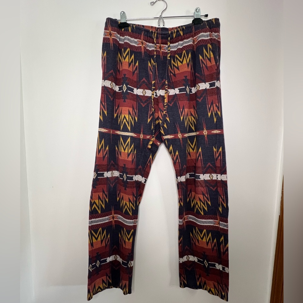 Faherty Pajama Pants Mens Small Star Fire Southwest Aztec Geometric Print
